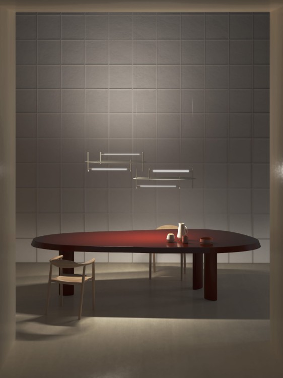 designerska lampa sufitowa Oì Oval Accento Luce do salonu i jadalni