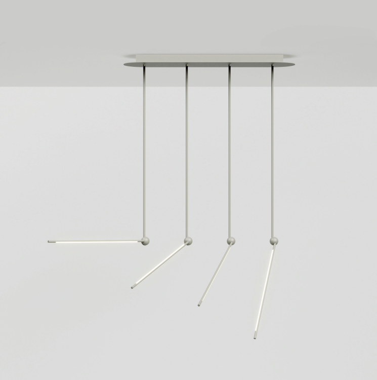 lampa sufitowa Pivò Plus 4S Accento Luce regulowana LED nowoczesna do salonu