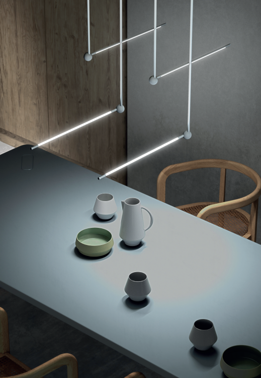 lampa sufitowa Accento Luce Pivò Plus 4X cztery ramiona LED regulowane