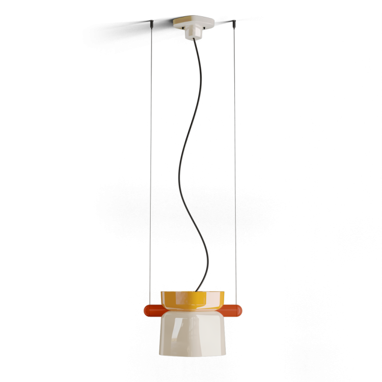 Ferroluce C2791 Yakitori – lampa wisząca retro z ceramiki,idealna do kuchni, salonu i restauracji.