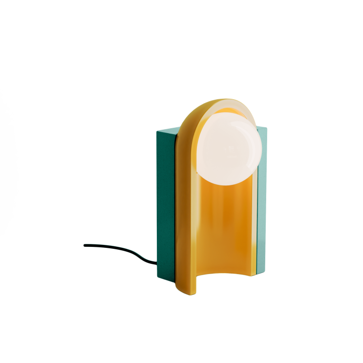 ceramiczna lampa stołowa Ferroluce Cléo C2810 na komodę i stolik