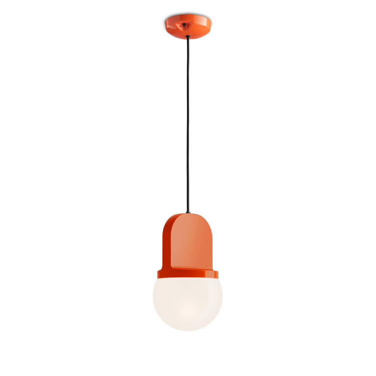 ceramiczna lampa wisząca Ferroluce C2781 styl retro do restauracji i domu