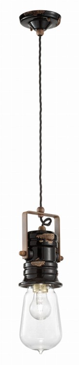 Lampa wisząca ceramiczna urban ferroluce c1740 - włoski styl retro