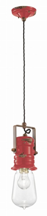 Lampa wisząca ceramiczna urban ferroluce c1740 - włoski styl retro