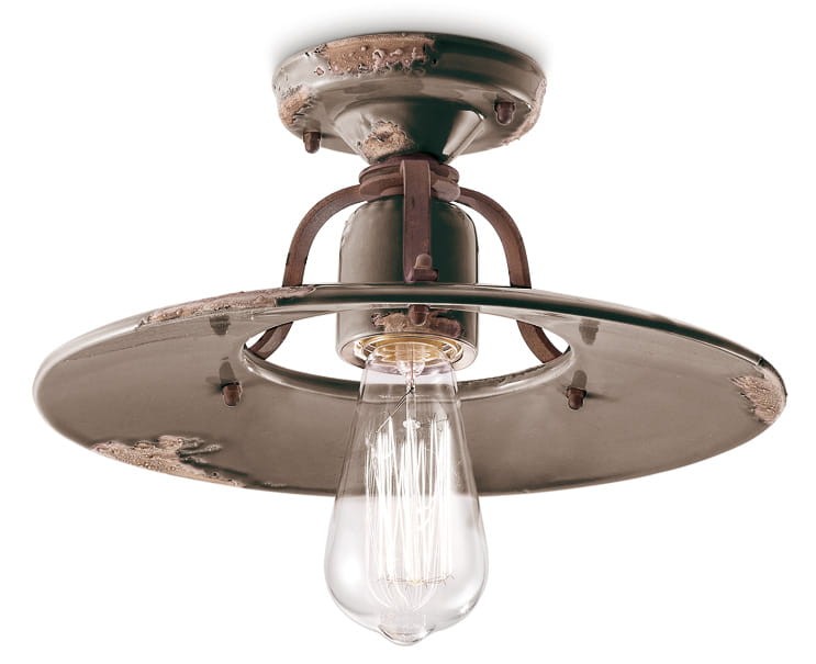 lampa sufitowa retro ferroluce c1444 ceramika, rustykalny klimat