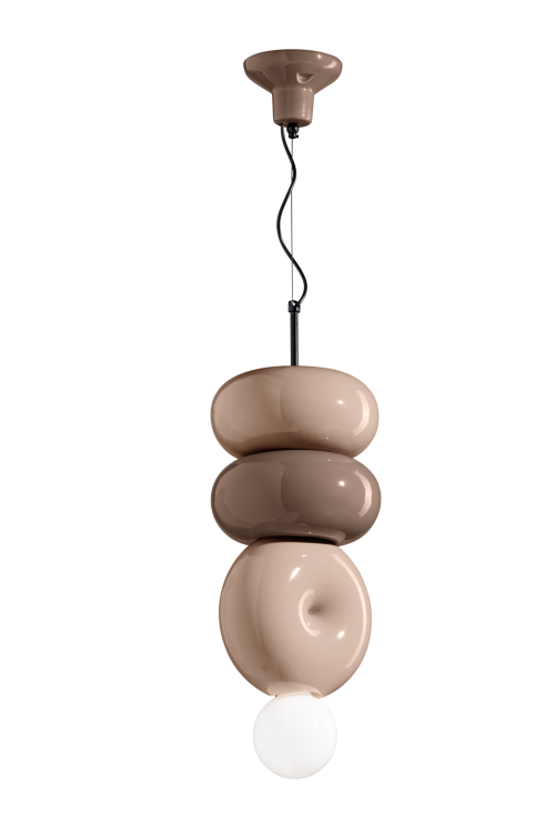 ceramiczna lampa sufitowa Ferroluce C2756 Bumbum miękkie rozproszone światło do salonu