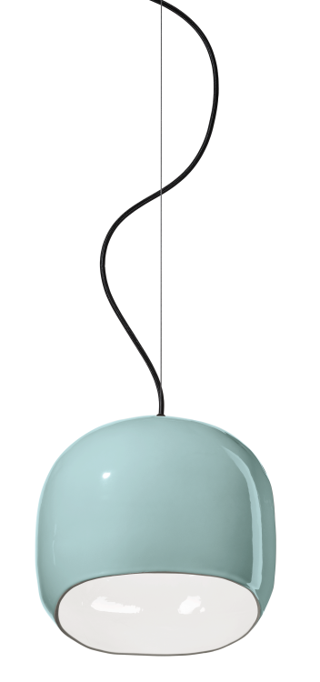 lampa wisząca Ferroluce C2550 Ayrton kolor turkusowy do salonu nowoczesna lampa nad stół