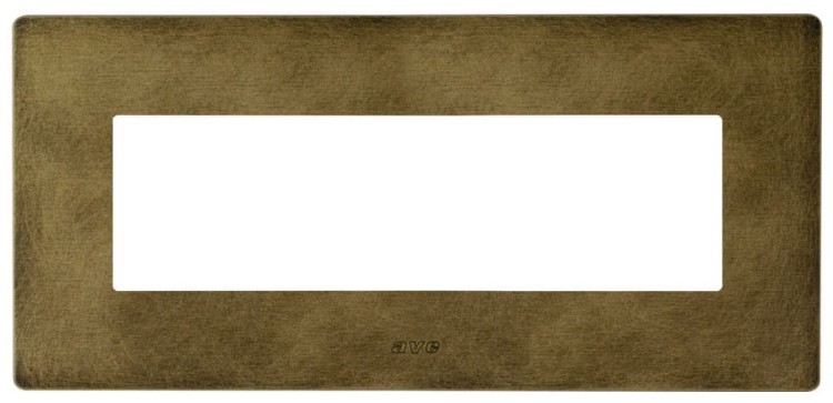 Ramka Alumino 7 modułowa aluminium antyczny brąz