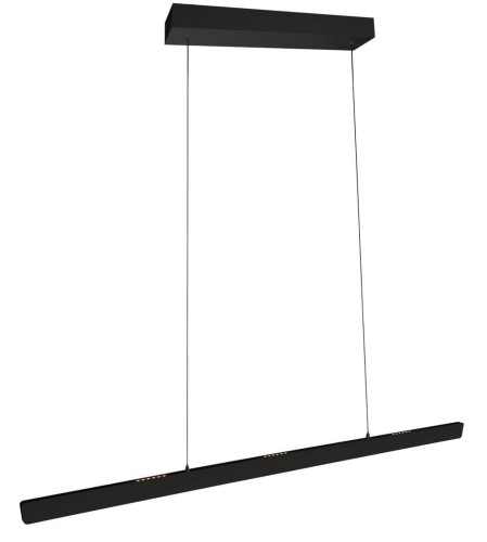nowoczesna lampa wisząca Steinhauer Fluxy 4190ZW czarna oświetlenie do salonu i jadalni