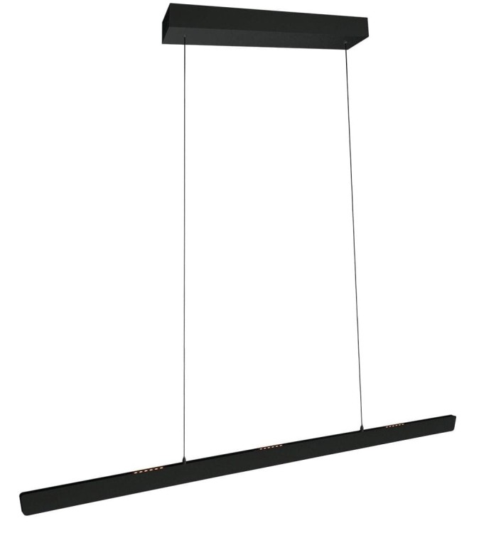 nowoczesna lampa wisząca Steinhauer Fluxy 4190ZW czarna oświetlenie do salonu i jadalni