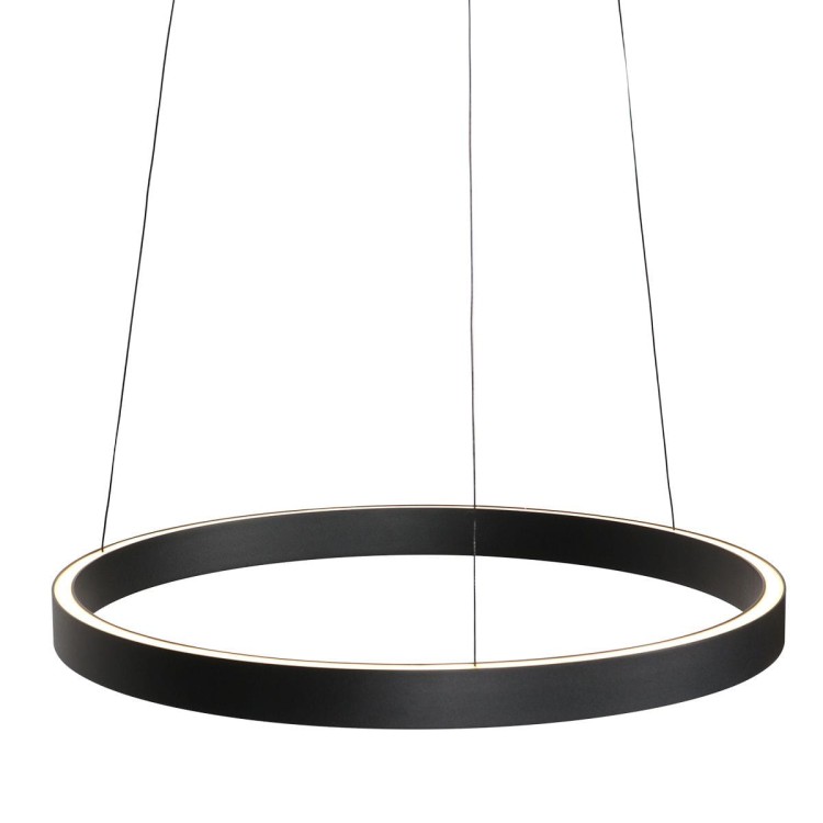 elegancka lampa wisząca Steinhauer Mykty 4203ZW czarna do jadalni i salonu