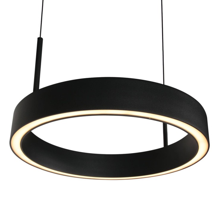Lampa wisząca LED nad stół Steinhauer Mykty 4204ZW czarna 2x30 cm