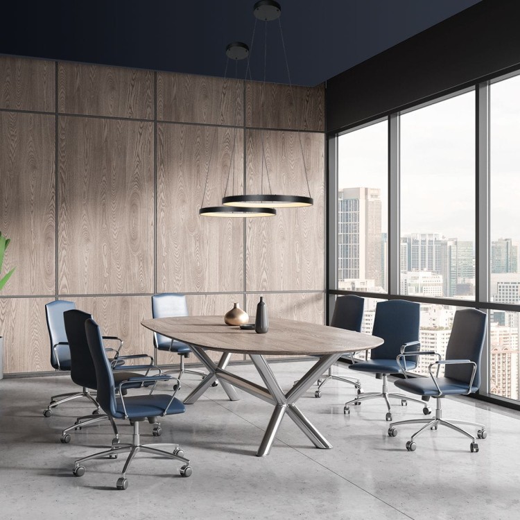 Lampa wisząca LED nad stół Steinhauer Lumex 4206ZW czarna 58 cm