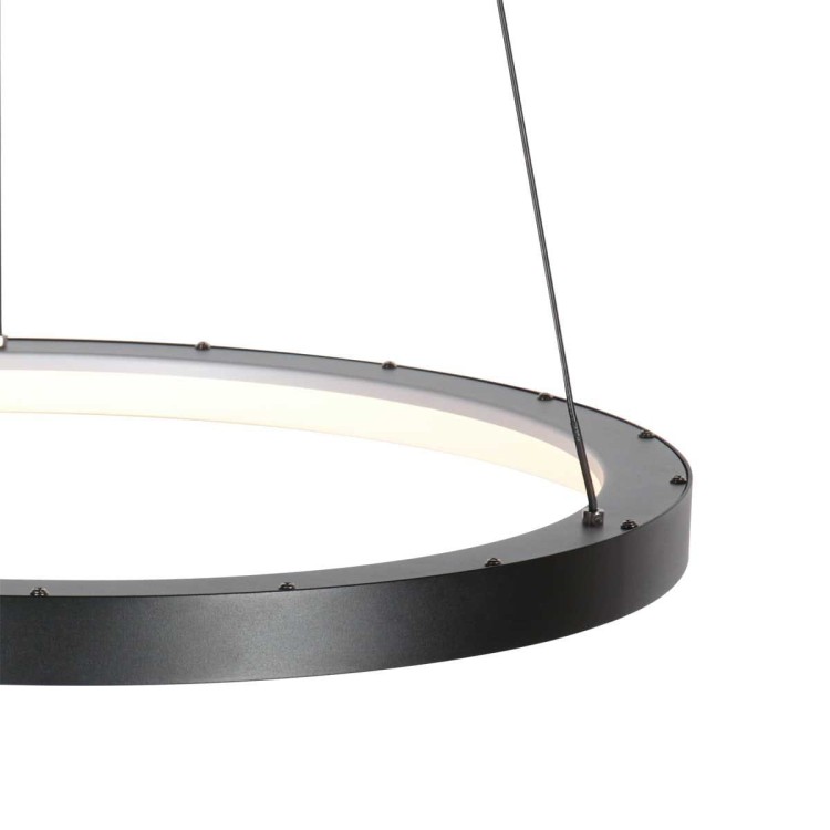 Lampa wisząca LED nad stół Steinhauer Lumex 4206ZW czarna 58 cm