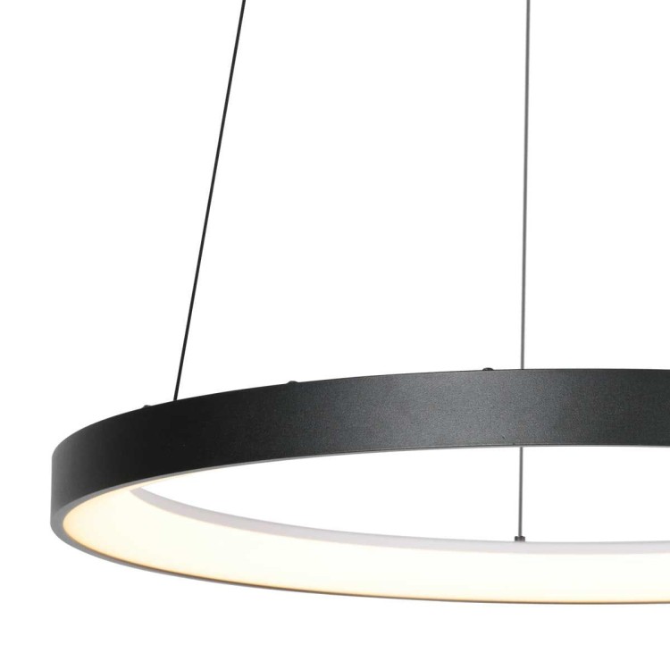 Lampa wisząca LED nad stół Steinhauer Lumex 4206ZW czarna 58 cm