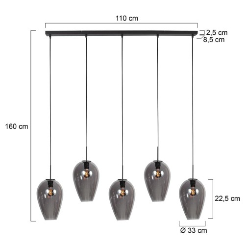 nowoczesna lampa wisząca Steinhauer listwa do salonu loft