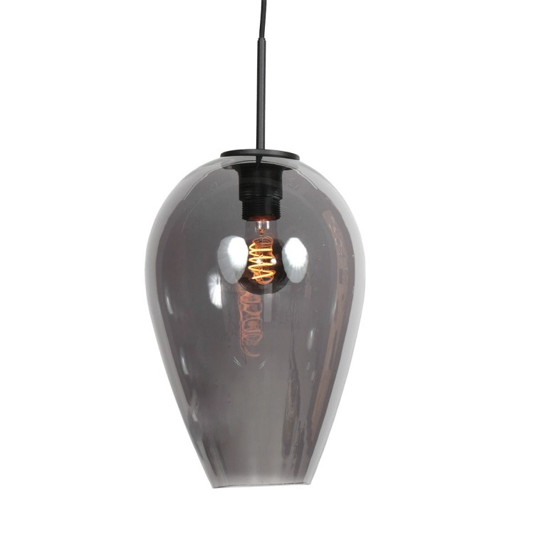 lampa wisząca Steinhauer HaloSwap 4289ZW smoke glass do jadalni