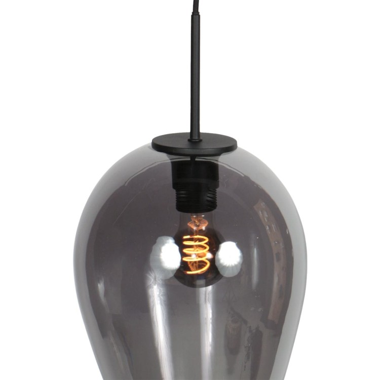lampa wisząca Steinhauer HaloSwap 4289ZW smoke glass do jadalni