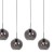 designerska lampa Steinhauer z dymionymi kulami do kuchni