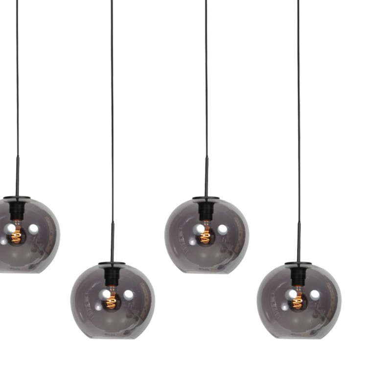 designerska lampa Steinhauer z dymionymi kulami do kuchni
