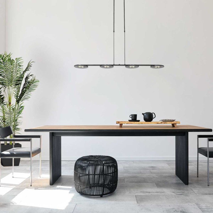 nowoczesna lampa listwa Steinhauer nad stół w salonie